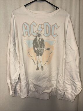 AC/DC White Pullover